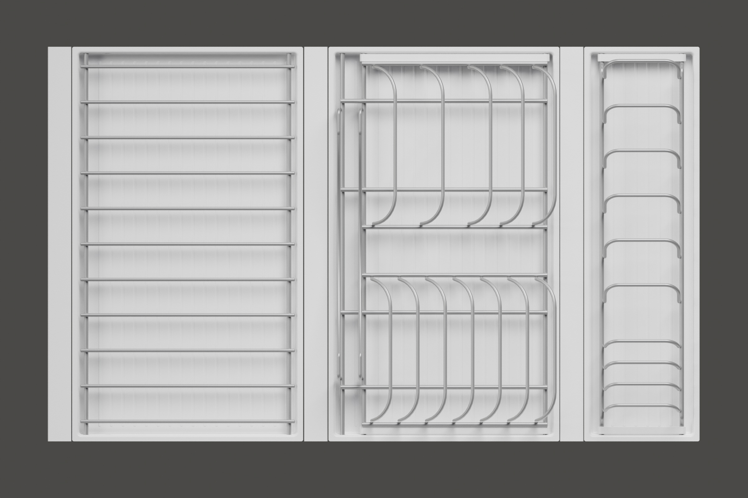 Сушка выдвижная И124 Дайнинг Агент 800 мм передний бортик цвет ТИТАН цвет дна Белый Kessebohmer | официальный магазин